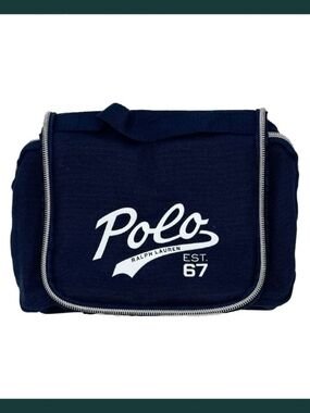 Polo by Ralph Lauren Navy and White Travel Toiletry Kit